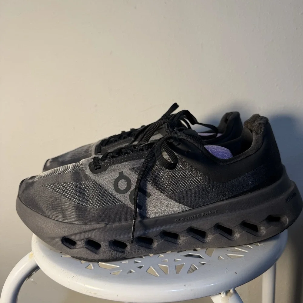 Men's On Cloudsurfer Next, Black/Eclipse, 8.5 Wide US
